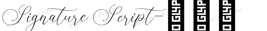 Signature Script字体转换